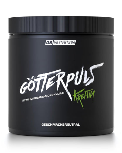 Götterpuls Creatine Monohydrate Powder, 400 g | 114 servings per can, vegan, neutral in taste and excellent solubility, no additives