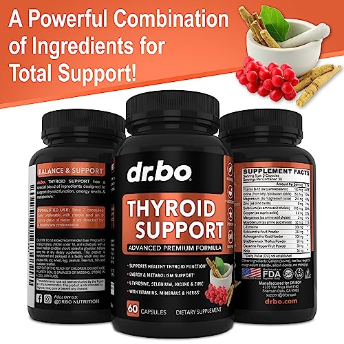 Thyroid Support for Women & Men Supplement - Natural Metabolism, Mood & Energy Enhancer DR. BOBuy Supplements Australia