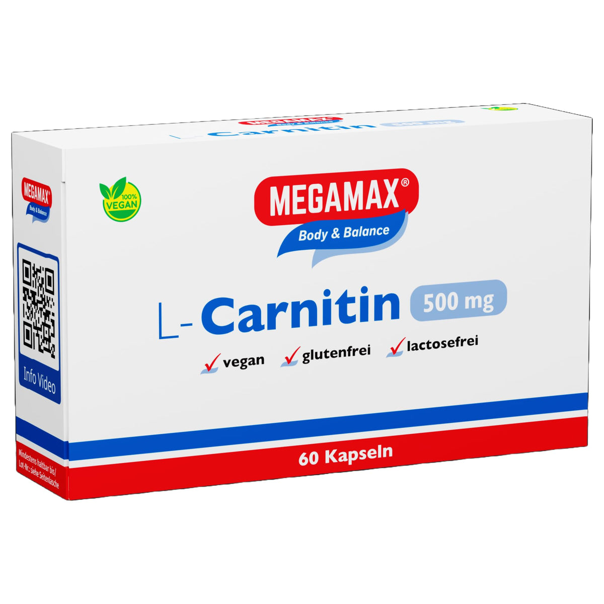 Mega Max Figure & Balance L-Carnitine 500 mg Capsules, Pack of 60 Capsules