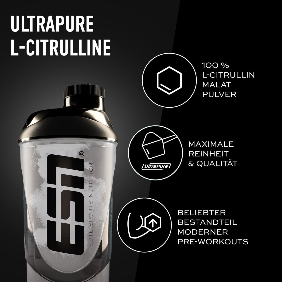 ESN Ultrapure L-Citrulline, 500g Bag, 100 Servings, Vegan | Microfine, versatile and vegan