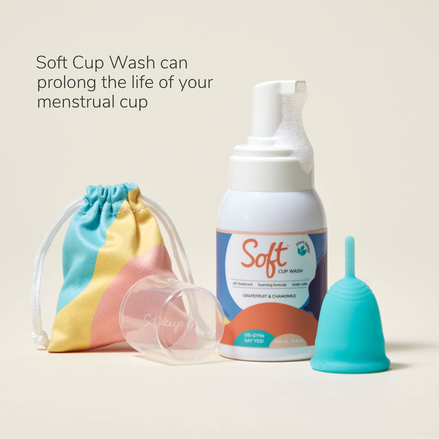 Soft Cup Wash | Menstrual Cup Cleanser for Silicone Period Cups | 6.8 oz | pH-Balanced SoftcupBuy Supplements Australia