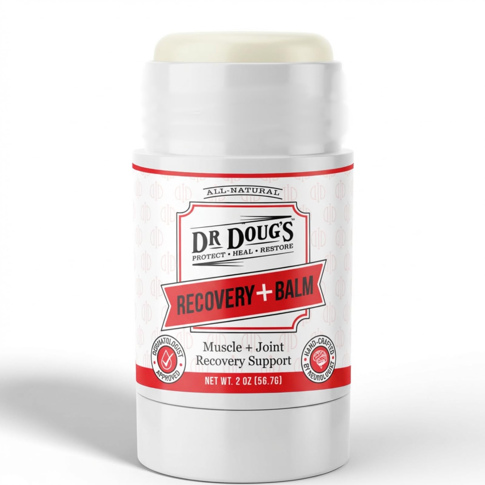Dr. Doug's Recovery Balm – Organic Arnica & Magnesium Topical Rub – Soothing Support Lotion for Active Muscles, Joints, & Skin – Dermatologist Approved, Handmade in USA, Organic 2 oz Twist-Up Stick Dr. Doug'sBuy Supplements Australia