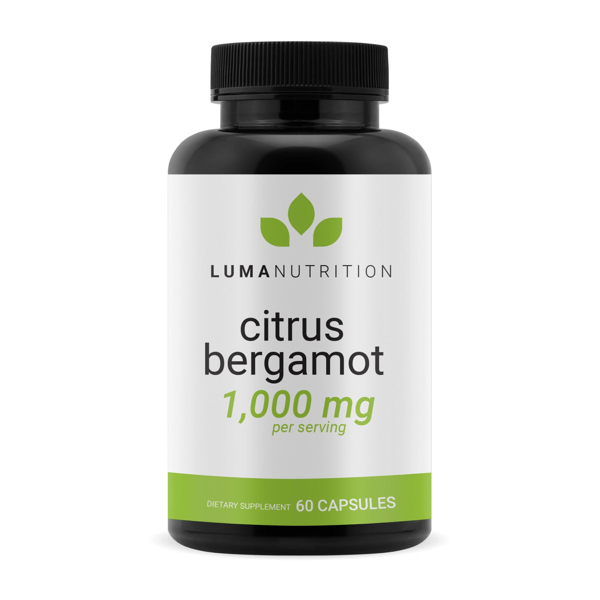 Luma Nutrition Citrus Bergamot 1000mg Per Serving - Citrus Bergamot Supplement - Heart Health Support - Made in the USA