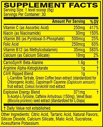 Cellucor C4 Ripped Pre Workout Powder + Fat Burner, Cherry Limeade, 30 Servings + Scivation Xtend Ripped BCAA Powder, Blueberry Lemonade, 30 Servings