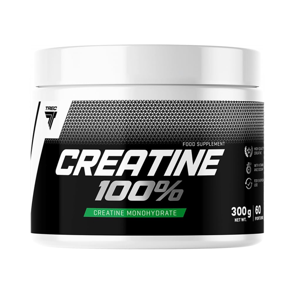 Trec Nutrition Creatine - 1 Pack x 300 g - Creatine Monohydrate with Vitamin C - Muscle Building - Extra Strength