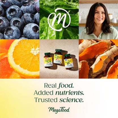 MegaFood One Daily Iron Free Multivitamin - Multivitamin for Women and Men - with Real Food - Immune Support Supplement - Bone Health - Energy Metabolism - Vegetarian; Non-GMO; No Iron - 60 Tablets MegaFoodBuy Supplements Australia