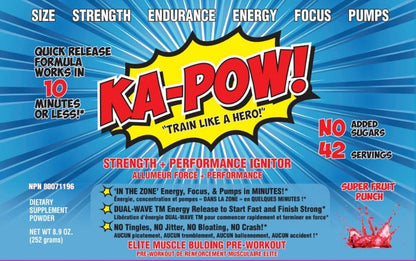 PREWORKOUT TESTOSTERONE BOOSTER - KA-POW! The Fastest Hitting ANABOLIC PRE WORKOUT SUPPLEMENT