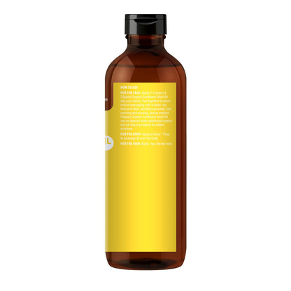 Cliganic Organic Sunflower Oil, 100% Pure (8oz) - For Skin, Hair & Face | Natural Cold Pressed Unrefined CliganicBuy Supplements Australia