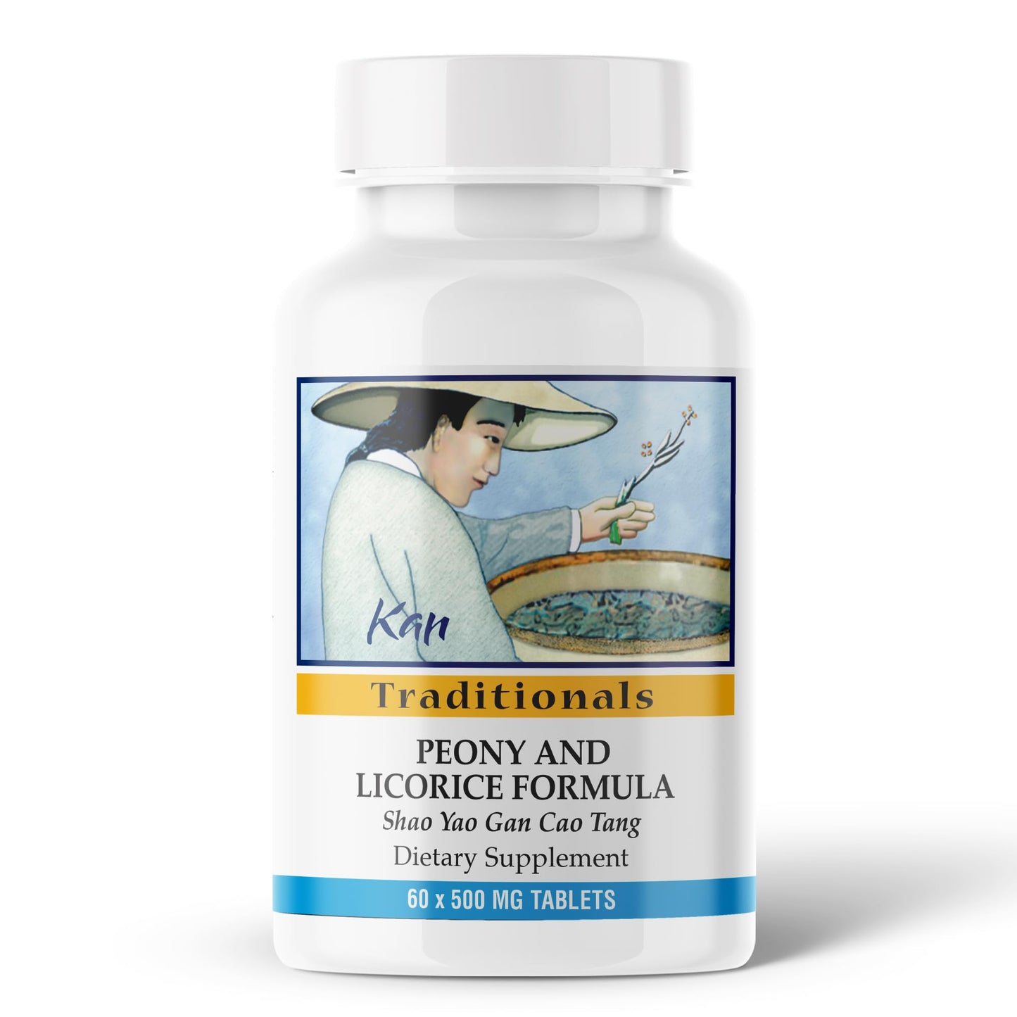 Kan Herbs Company Peony & Licorice Formula Tablets – Traditional Chinese Herbal Blend with White Peony Root & Chinese Licorice to Support Liver Balance, Muscle Comfort & Digestive Harmony, 60 Tablets Kan HerbBuy Supplements Australia