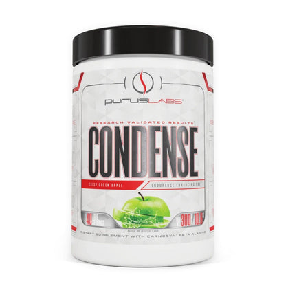 Purus Labs CONDENSE PreWorkout Powder, 40 Servings (Crisp Green Apple)