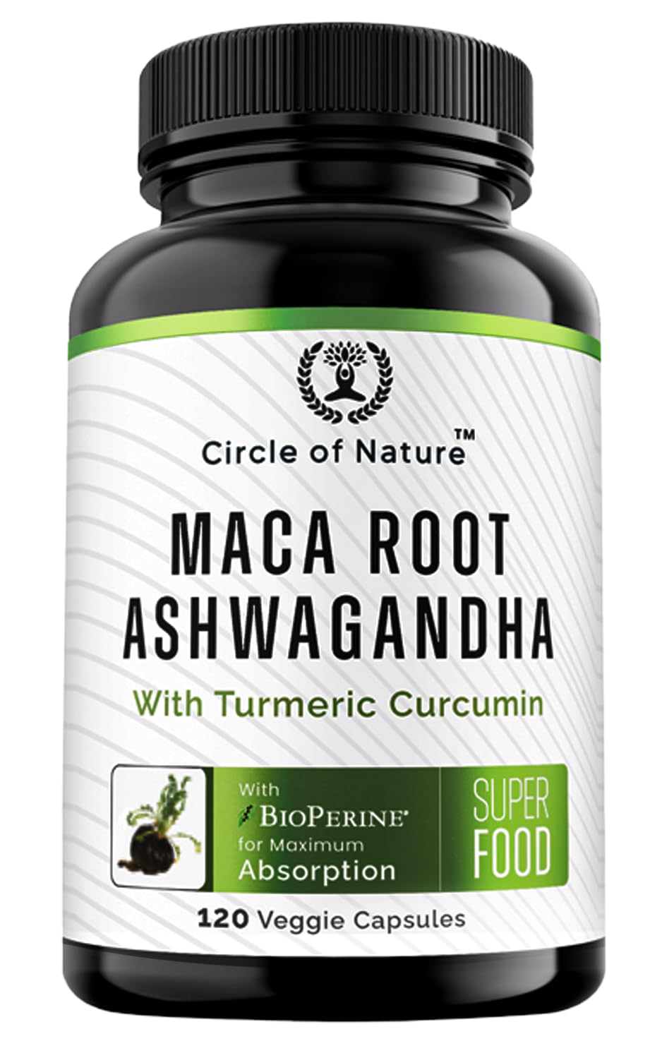 Maca Root 10,000 mg, Ashwagandha 6000mg Extract, Capsules for Men & Women