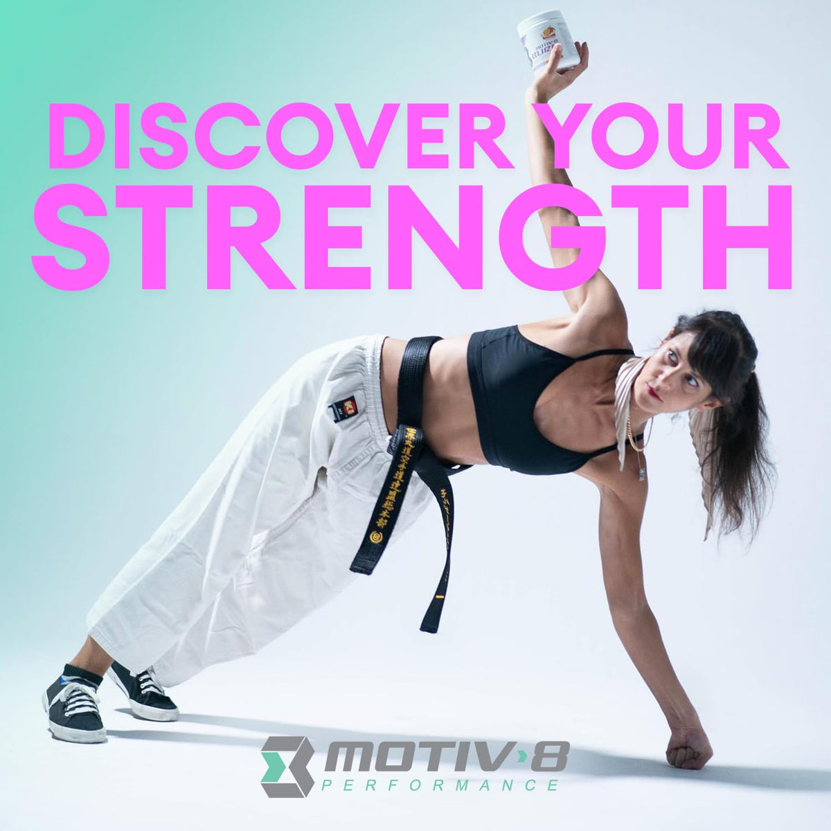 Motiv-8 Performance Pre-Workout Capsules, Natural, Feel Good Energy, No Crash or Jitters, Perfect for Working Out (60 Capsules)