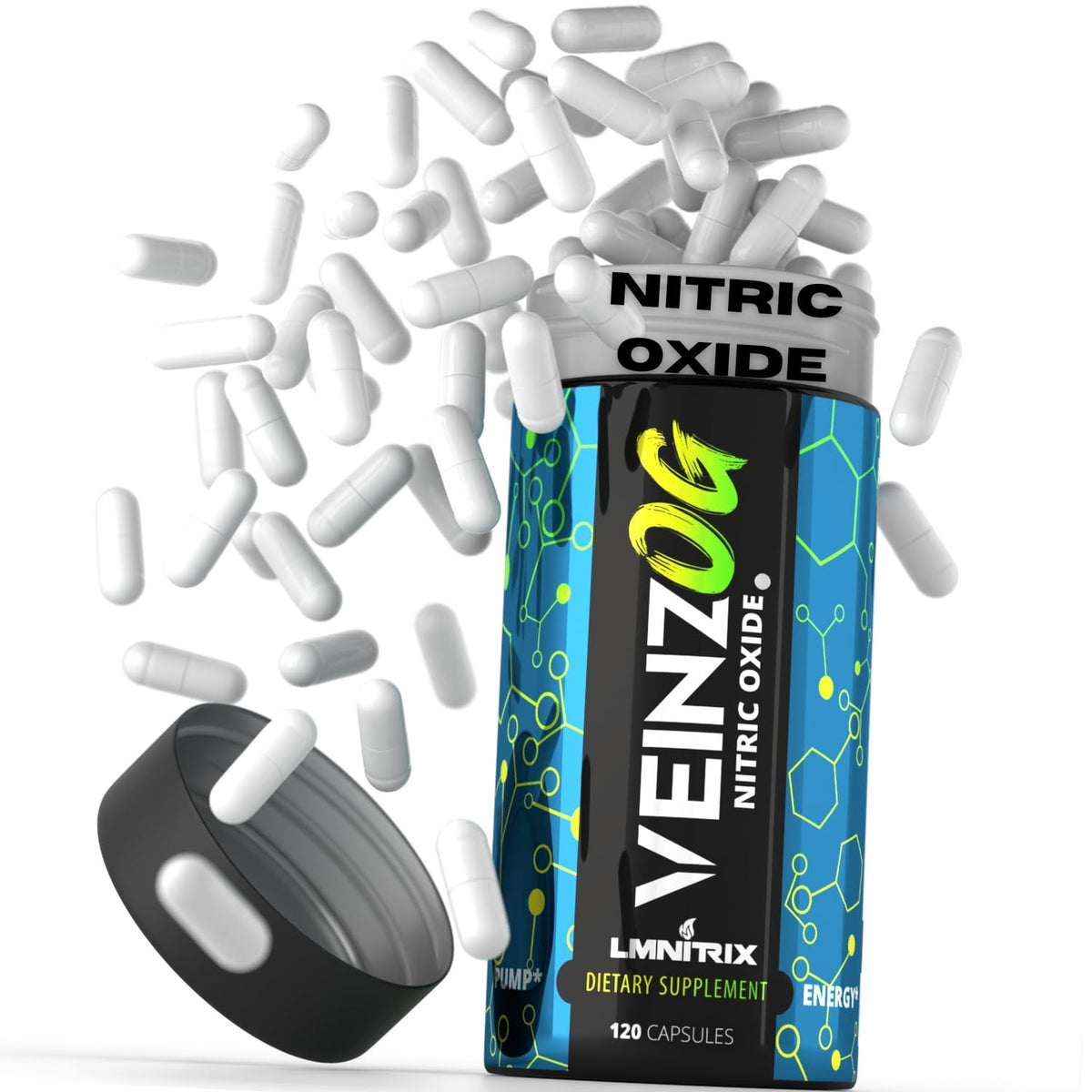 LMNITRIX VEINZ OG Nitric Oxide Booster Pills with Yohimbe Pump Supplement N.O. Mens