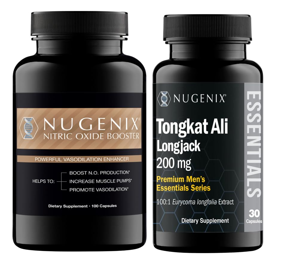 Nugenix Nitric Oxide Booster Tongkat Ali Supplements Bundle