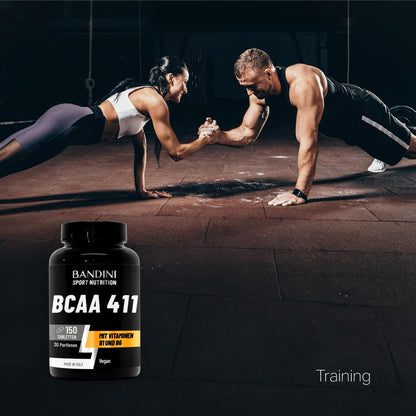 Buy ​Bandini BCAA 4.1.1 Branched Chain Amino Acids 4:1:1 with Vit B1 and B6 | Leucine, Isoleucine, Valine | Post-Workout - High Dosage | 5 Tablets / Day for a Monthly Supply (150 Pieces (1 Pack)) - OmniHealthRx Usa supplements