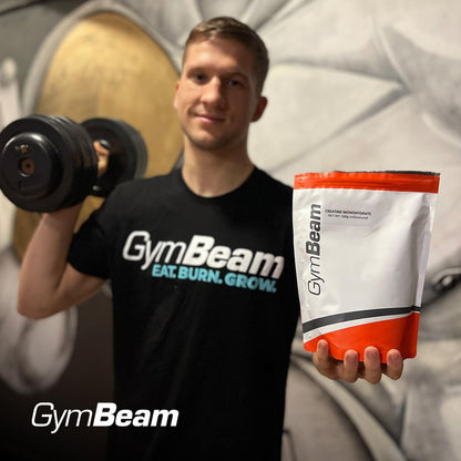Creatine Monohydrate Powder - High Dose, 100% Pure Creatine Monohydrate, Vegan & No Additives, Perfectly Soluble, for Fitness & Weight Training, 100 Servings - GymBeam (500 g, Unflavored)