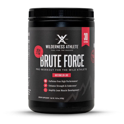 Wilderness Athlete - Brute Force (Caffeine Free Preworkout) | Stim Free Pre Workout Energy