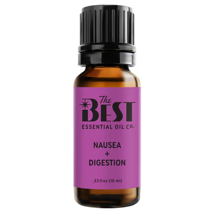 The Best Nausea + Digestion Essential Oil Blend- Premium Grade- 100% Pure & Natural for Aromatherapy