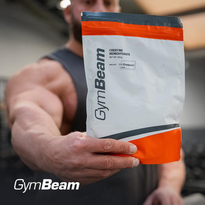 Creapure Creatine Monohydrate Powder - Micronised, Also with Flavour, High Dose, 100% Pure Creatine Powder, Vegan - for Training & Performance Enhancement - GymBeam (500 g, Taste-Neutral)
