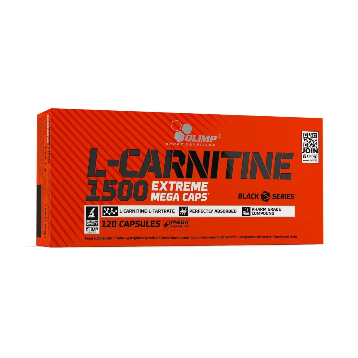 Olimp L-Carnitine 1500 Extreme Mega Capsules - Pack of 120 Capsules