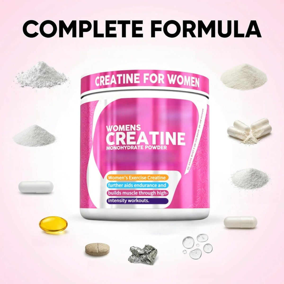 Creatine for Women - Boosts Butt Growth - 1 Pack | Promote natural vitality; stabilise physical strength; promotes endurance growth