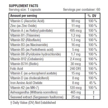 obel Daily Multivitamin | with Ashwaganda and Seaweed | Optimum Health for Adults obelBuy Supplements Australia