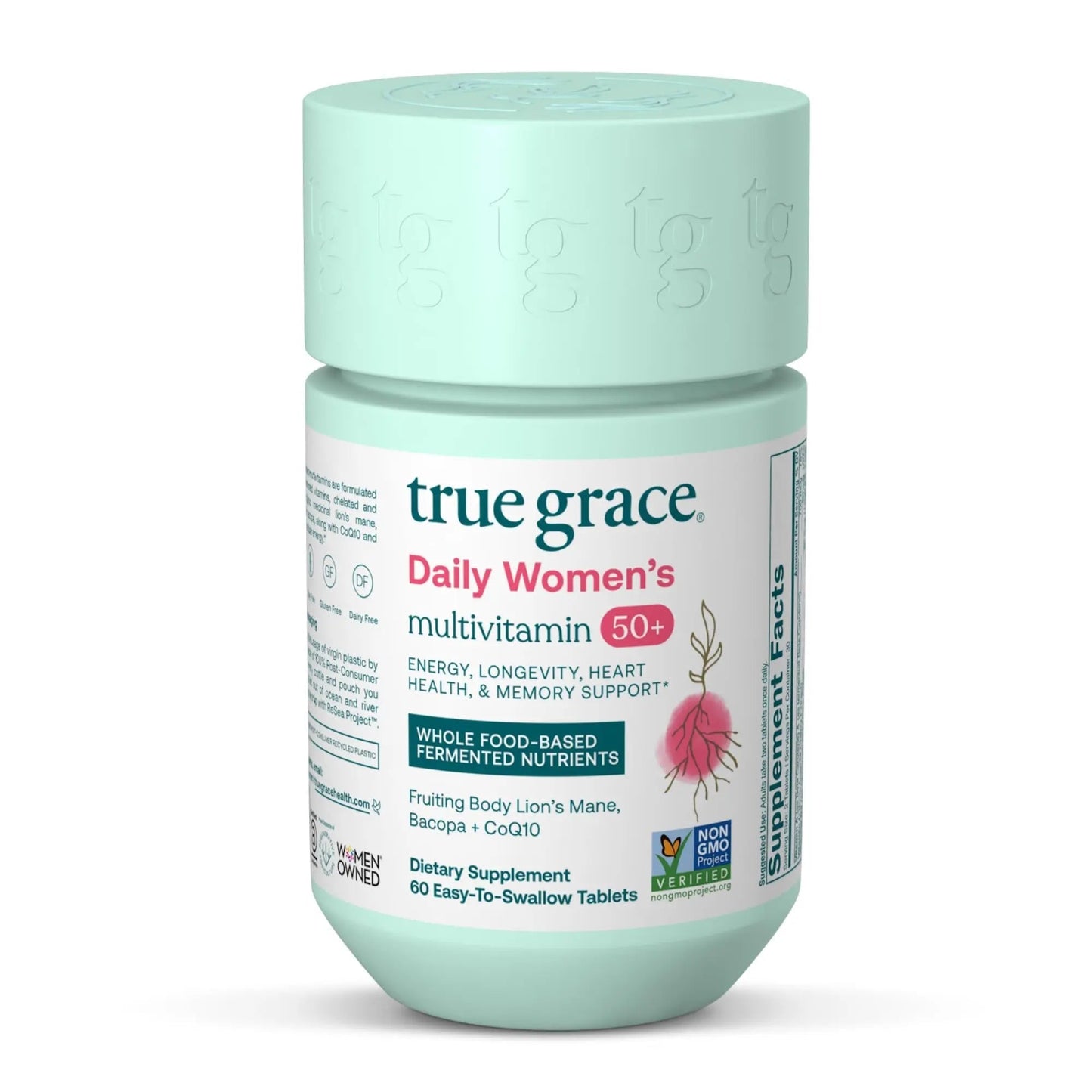 True Grace Daily Women’s Multivitamin 50+ - 60 Easy-to-Swallow Tablets - Immune, Energy, Longevity & Memory Support True GraceBuy Supplements Australia
