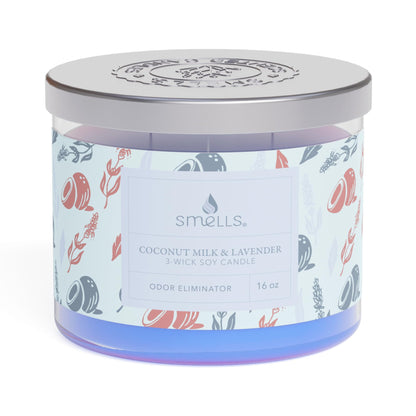 Smells - Odor Eliminator - Premium Soy Wax Jar Scented Candle 12oz. and 16oz. - 100% Cotton Single Wick SmellSBuy Supplements Australia