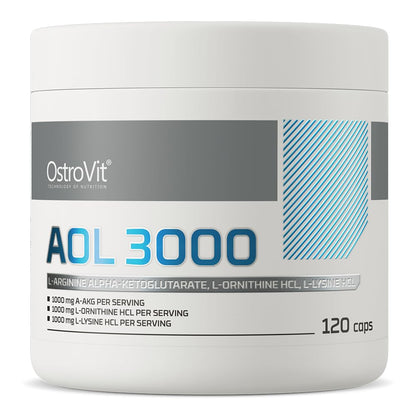 AOL 1000 mg L-Arginine L-Ornithin L-Lysine - 120 Capsules - OstroVit