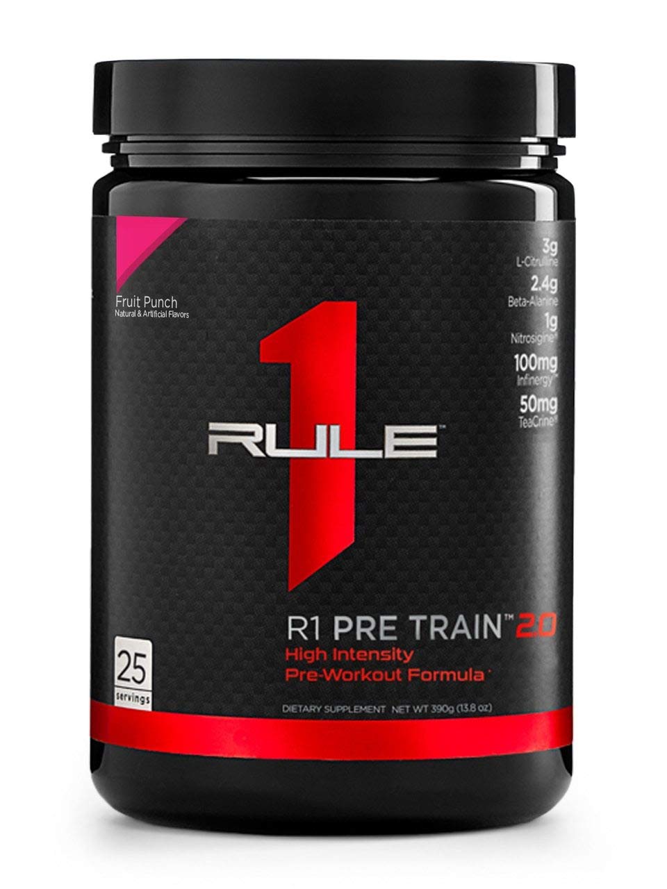 Rule 1 Proteins R1 Pre Train 2.0 25 Serv Fruit Punch, 390 Gram