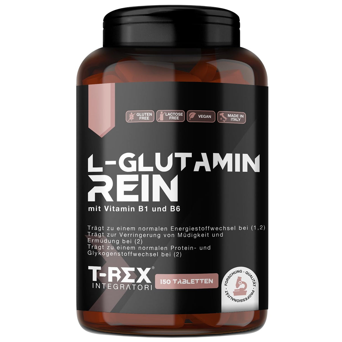 L-Glutamine Ultrapure, 150 Tablets 700 mg - Reduces Fatigue After Training - Recovery Post Workout
