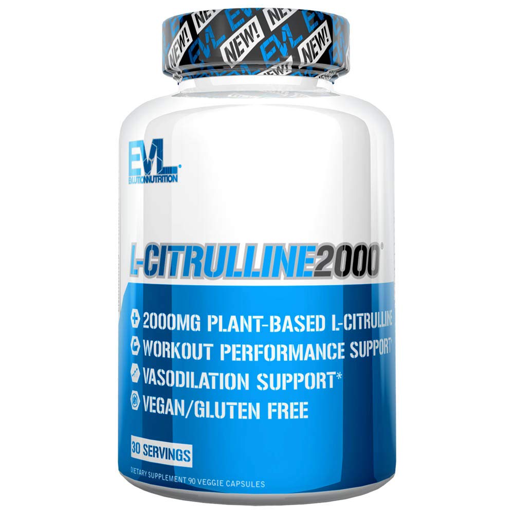 Evlution L-Citrulline2000 Nitric Oxide Supplement for Men Nutrition High Strength L Citrullin