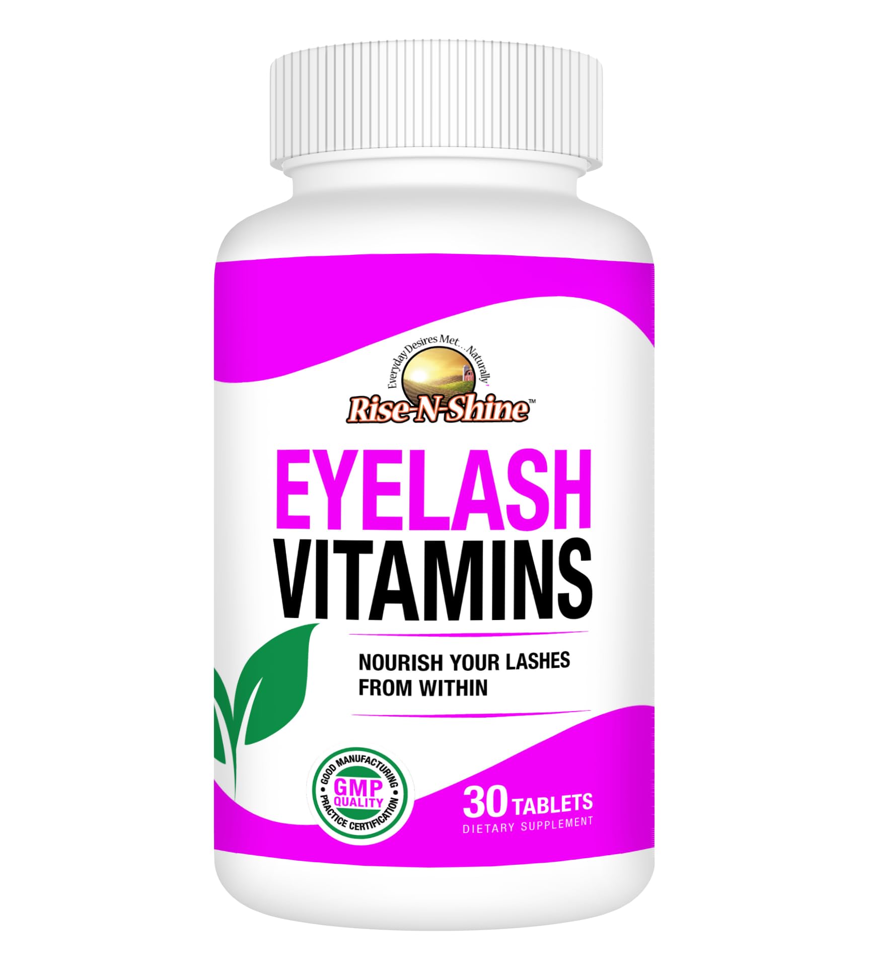 Rise-N-Shine Eyelash Growth Vitamins, Premium Lash Strengthening Supplement with Collagen, Keratin 30 Day Supply Rise-N-ShineBuy Supplements Australia