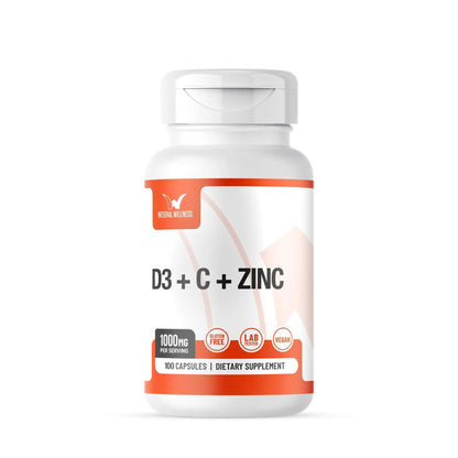 Integral Wellness - Vitamin Complex w/Vitamin D3, C, K2 and Zinc (100 Capsules) - Filler Free, 3rd Party Tested, Clinically Dosed, Bioavailable Forms Integral WellnessBuy Supplements Australia