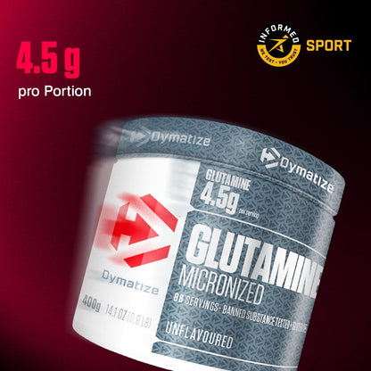 Dymatize Glutamine Miconized Unflavoured Powder 400g - Aminosäure - Glutamin