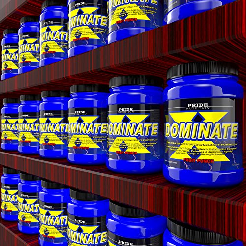 Pride Nutrition Dominate X Pre Workout Supplement - 500g Nitric Oxide & Creatine Pre-Workout Drink for Energy and Endurance - for Men and Women - 25 Servings (Fruit Punch)