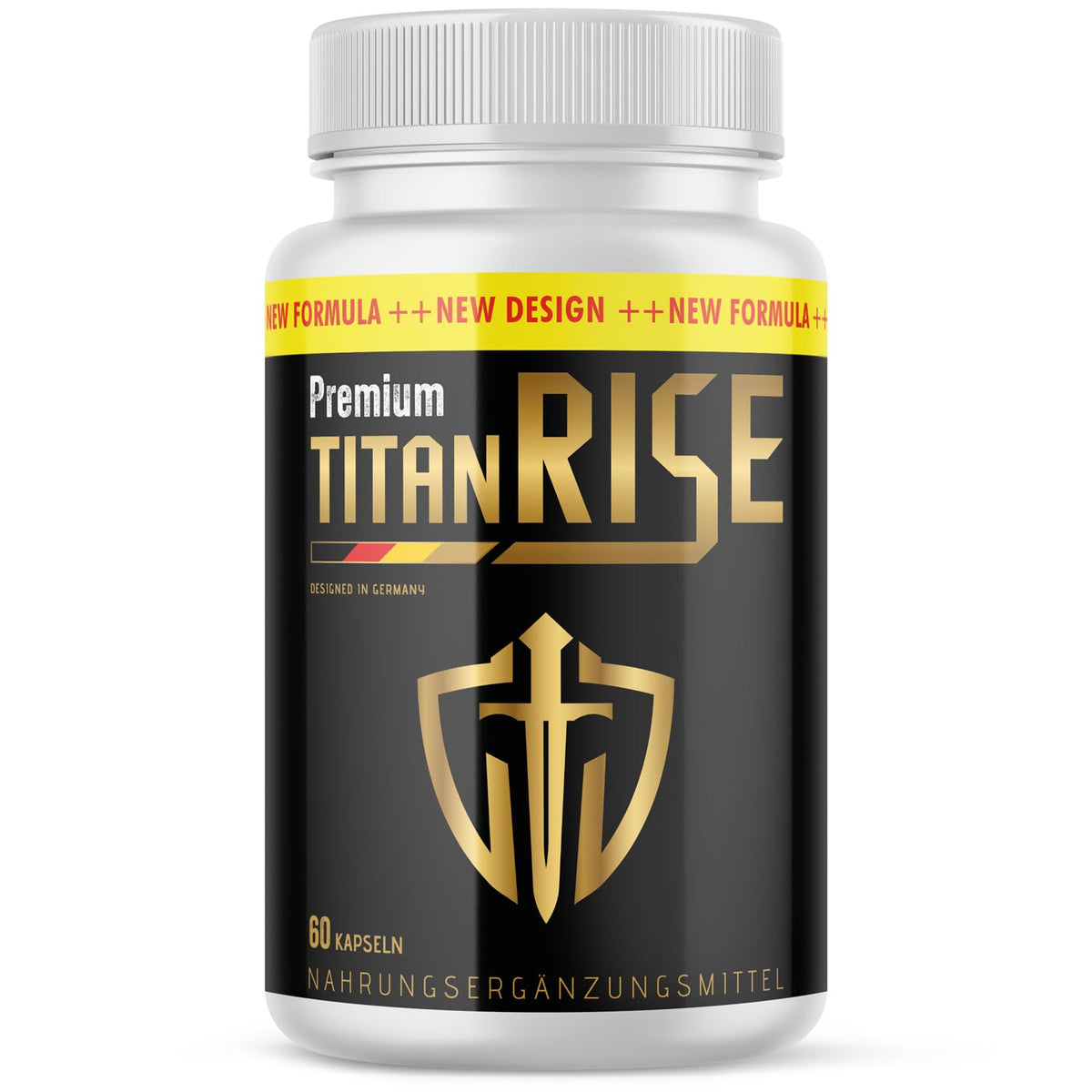 Titan Rise Premium Capsules | With High-Quality Ingredients | For the Active Man | Contents 60 Capsules