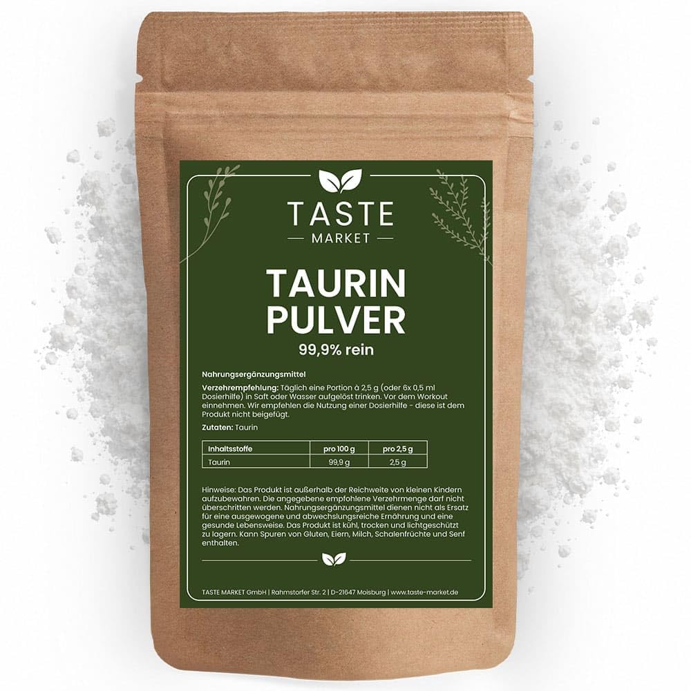 200 g Taurine Powder - Choice of Sizes - No Additives - 99.9% Pure - Muscle Building - Amino Acid Powder