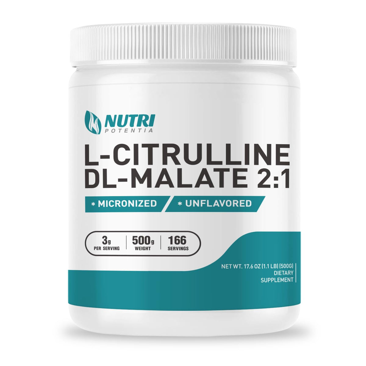L-Citrulline Dl-Malate 2:1 Powder 500g, Pure L Citrulline Malate Supplement Preworkout