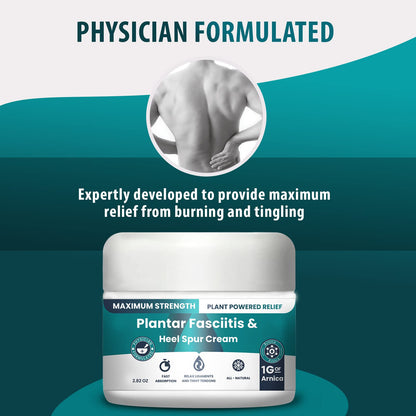 M PAIN MANAGEMENT TECHNOLOGIES Plantar Fasciitis And Heel Spur Cream By PMT - Cream For Foot Relief. High Concentration of Arnica; Vitamin B6, MSM, Glucosamine - To Soothe and Relieve - 2.82 OZ M PAIN MANAGEMENT TECHNOLOGIESBuy Supplements Australia