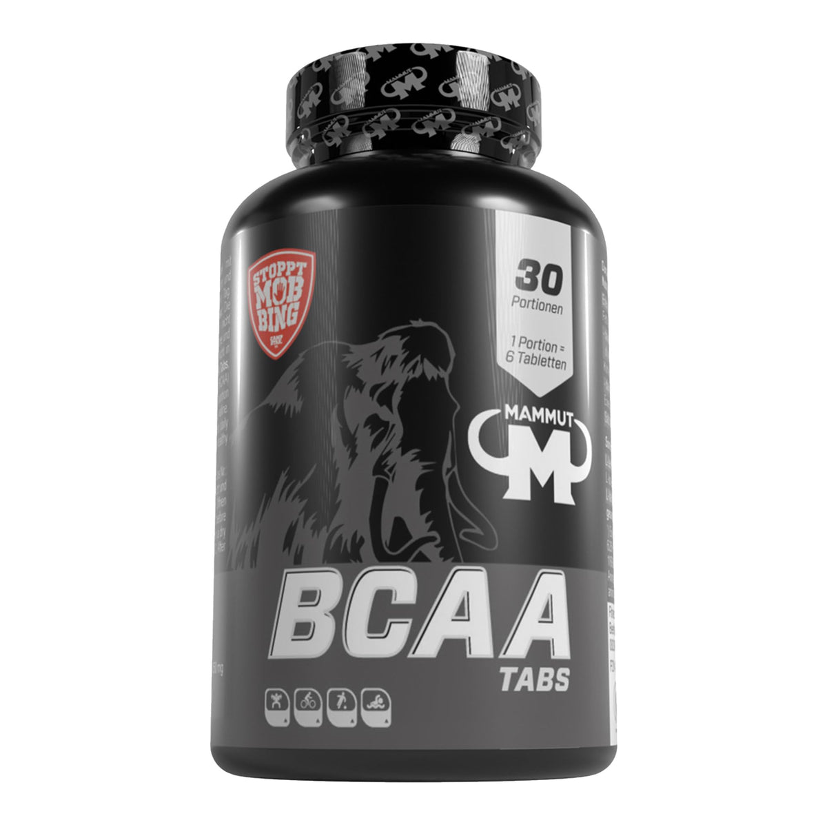 Mammut BCAA Tabs Vegan 185.6 G | With L-leucine, L-isoleucine and L-valine; gelatine-free, no colourings, sweeteners and preservatives, daily ration 6 tabs