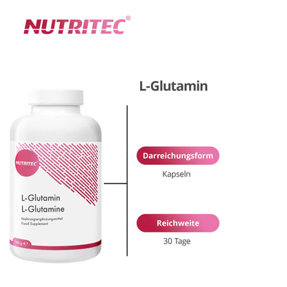 Buy ​L-Glutamine 750 mg 180 Capsules High Dose Dietary Supplement - OmniHealthRx Usa supplements
