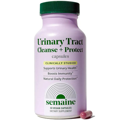 Semaine Urinary Tract Cleanse & Protect – 60 ct, Bladder Support Supplement for Women, Flushes Urinary Tract. Combines Cranberry Proanthocyanidins with Hibiscus SemaineBuy Supplements Australia