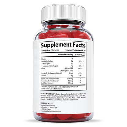 Justified Laboratories (3 Pack X Slim Keto ACV Gummies 1000MG Xslim Vegan Non GMO Justified LaboratoriesBuy Supplements Australia