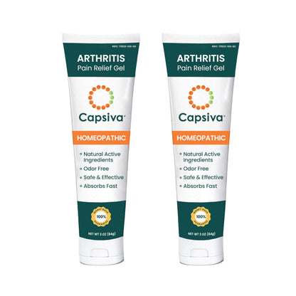 Capsiva Pain Relief Topical 3oz Tube, 2 Pack, for Your Hands, Neck, Back, Joints, Non-Greasy, No Burn, Odor Free, Homeopathic Active Ingredients, Contains Capsaicin & Arnica, Absorbs Fast CapsivaBuy Supplements Australia
