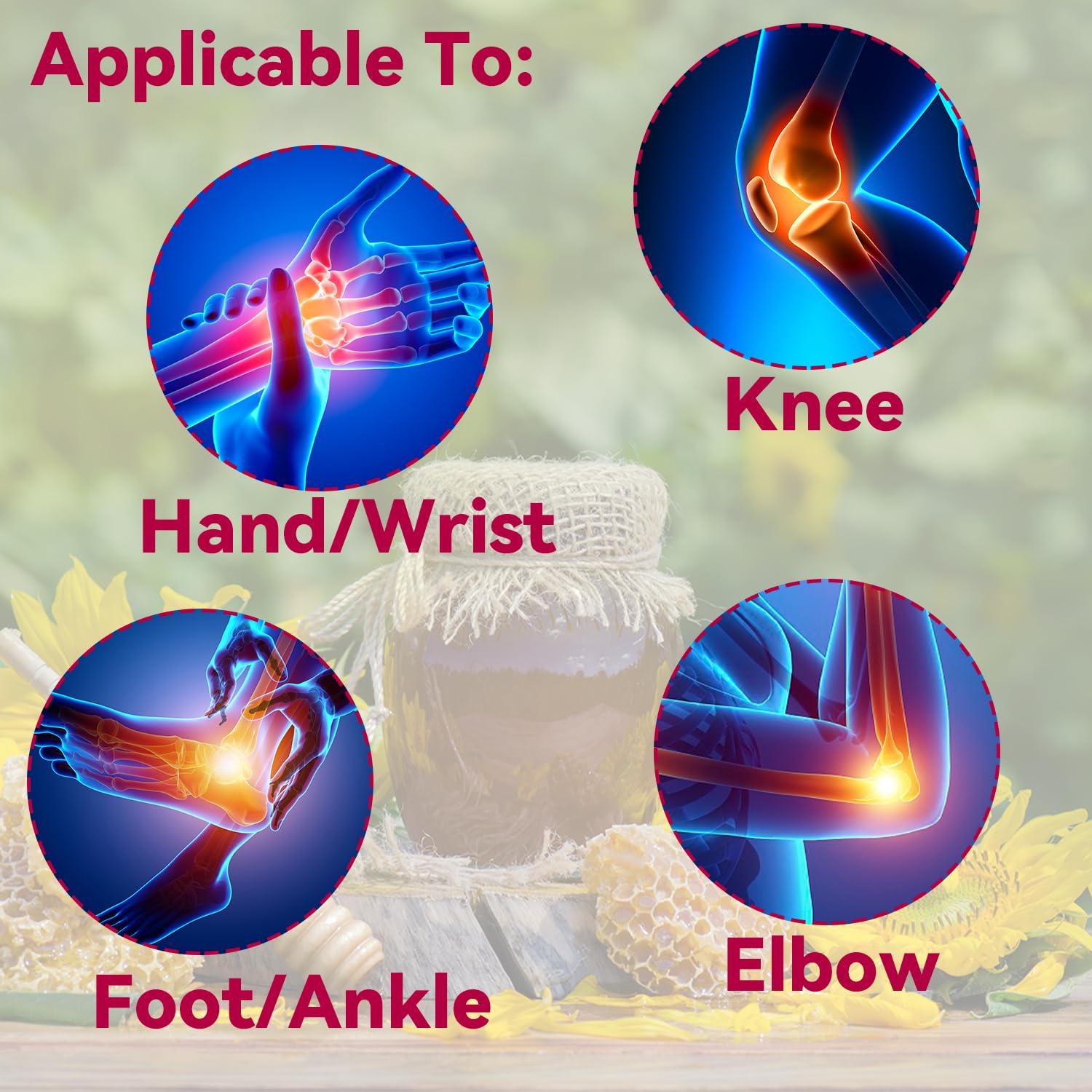 EOIK Bee Venom Muscle Bone Cream, Fast Acting, Relief for Back, Neck, Hand, Feet, Knee, Muscle, Shoulder, Topical, Wrist, Elbow, Hip, Nerve, Plantar, Ankle, Foot Discomfort, Vitamin B6 EOIKBuy Supplements Australia