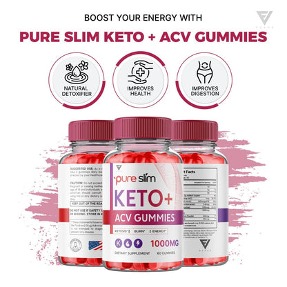 (2 Pack) Pure Slim Keto ACV Gummies, Pure Slim Keto ACV Gummies Advanced Kelly Clarkson FyvusBuy Supplements Australia