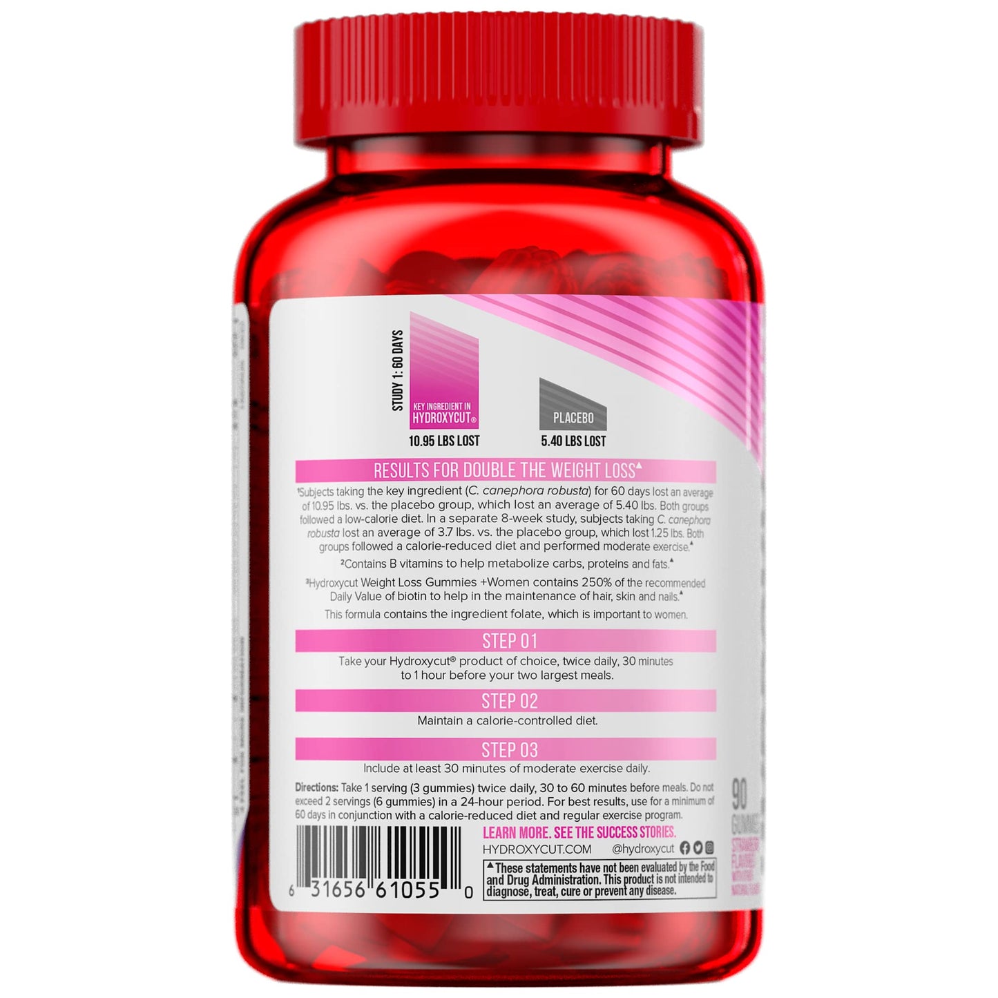 Hydroxycut Gummies + Women Strawberry 90ct HydroxycutBuy Supplements Australia