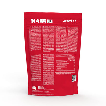 Activlab Mass Up 1200 g Cookies, Whey Protein Powder and Carbohydrates Dietary Supplement with Creatine Massgainer Mass Gainer Muscle Building