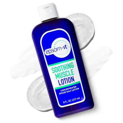 Epsom-It Soothing Muscle Magnesium Lotion – Epsom Salt Topical Cream with Arnica and Magnesium Sulfate - Designed for Muscle Stiffness, Leg Cramps, Feet, Knees and Achy Feet - 8.0 oz EPSOM-ITBuy Supplements Australia